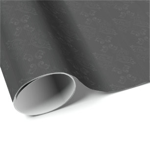 Cadeau Papier d'emballage Tourbillons Gris