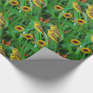 Cadeau Papier d'emballage Tournesol