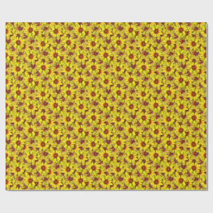 Cadeau Papier d'emballage Tournesol