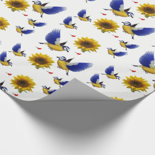 Cadeau Papier d'emballage Tournesol