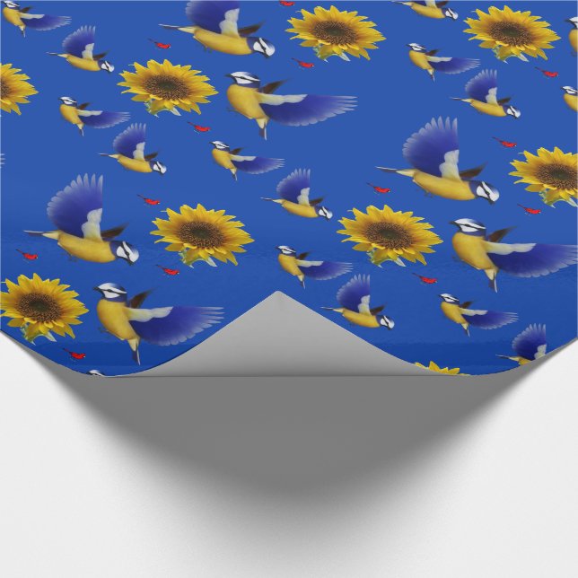 Cadeau papier d'emballage tournesol (Coin)