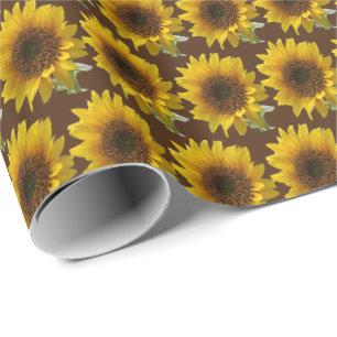 Cadeau Papier d'emballage Tournesol
