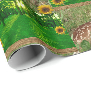 Cadeau Papier d'emballage Tournesol