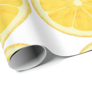 Cadeau Papier d'emballage - tranche de citron