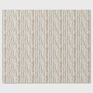 Cadeau Papier d'emballage tricot câble cosy