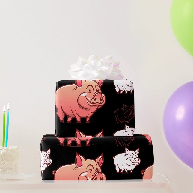 Cadeau Papier d'emballage Trois Petits Cochons (Créateur téléchargé)