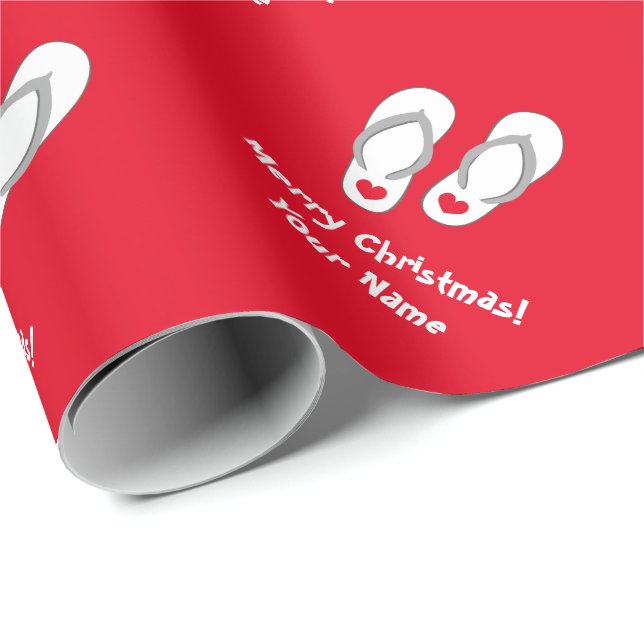 Cadeau Papier d'emballage tropical de bascules (Coin rond)