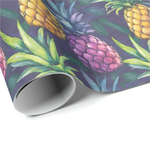 Cadeau Papier d'emballage Tropical Pineapple