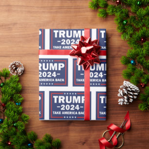 Cadeau Papier d'emballage Trump Reprenez l'Amérique