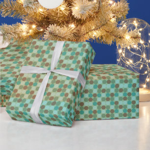 Cadeau papier d'emballage turquoise