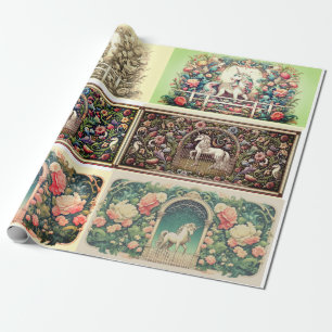 Cadeau Papier d'emballage unique à licorne