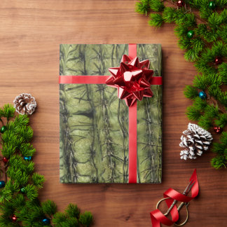 Cadeau Papier d'emballage vert cactus