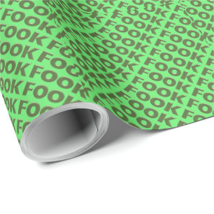 Cadeau Papier d'emballage vert pâté