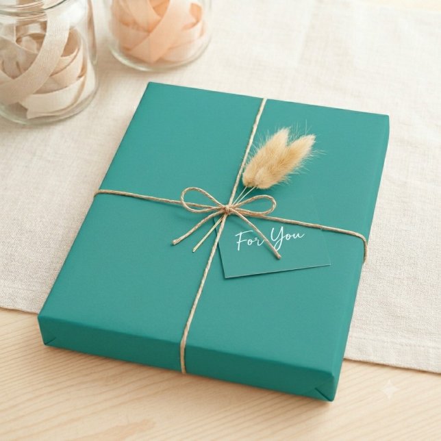 Cadeau Papier d'emballage vert uni Sous la mer (Créateur téléchargé)