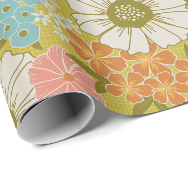 Cadeau Papier d'emballage vintage pour sacs à fourrages (Coin rond)