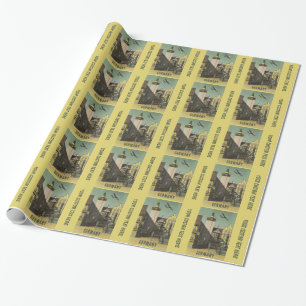 Cadeau papier d'emballage Vintage voyage ALLEMAGNE