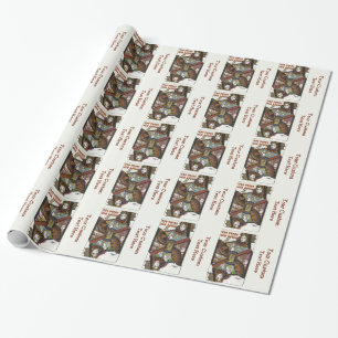 Cadeau Papier d'emballage Vintage voyage Las Vegas USA