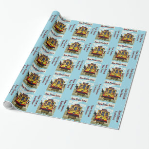 Cadeau Papier d'emballage Vintage voyage San Francisco US