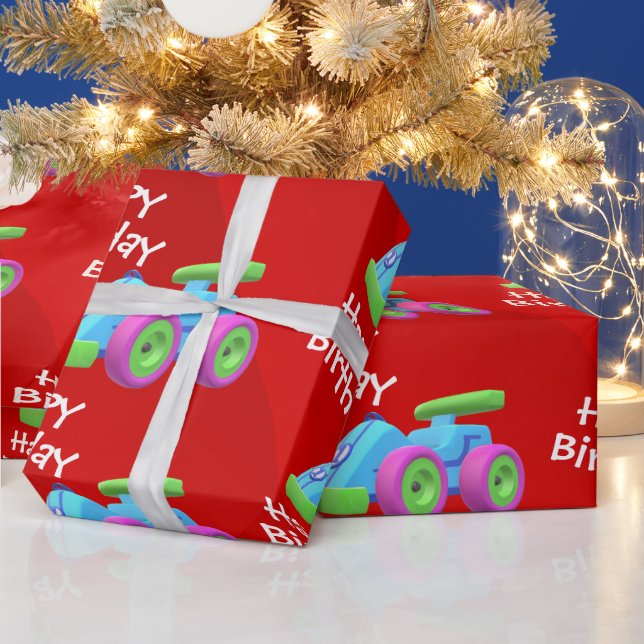 Cadeau Papier d'enlèvement d'anniversaire du véhicule (Vacances)