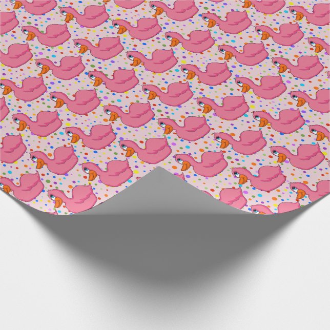 Cadeau Papier d'enlèvement de canard rose (Coin)