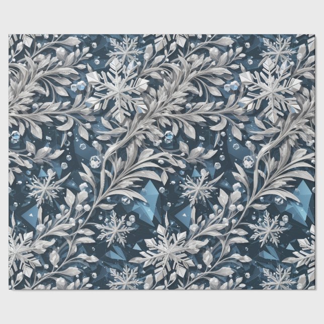 Cadeau Papier d'enlèvement de flocon de neige en cristal (Couture)