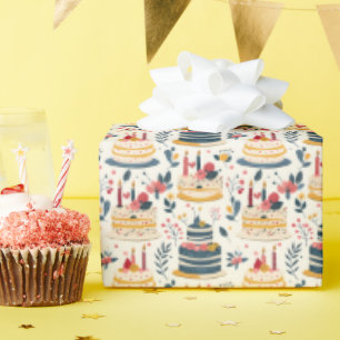 Cadeau Papier d'enlèvement de gâteau d'anniversaire
