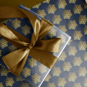 Cadeau Papier d'enlèvement de la Marine de Snowflakes Gol