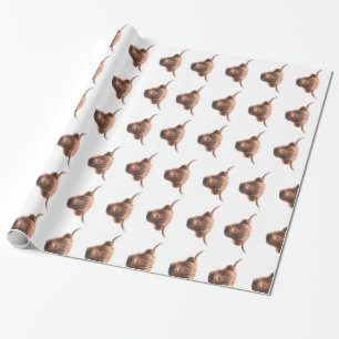 Cadeau Papier d'enlèvement de la vache Highland