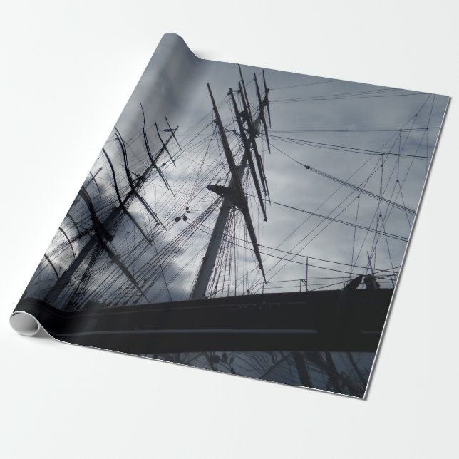 Cadeau Papier d'enlèvement de navire à voile (Déroulé)