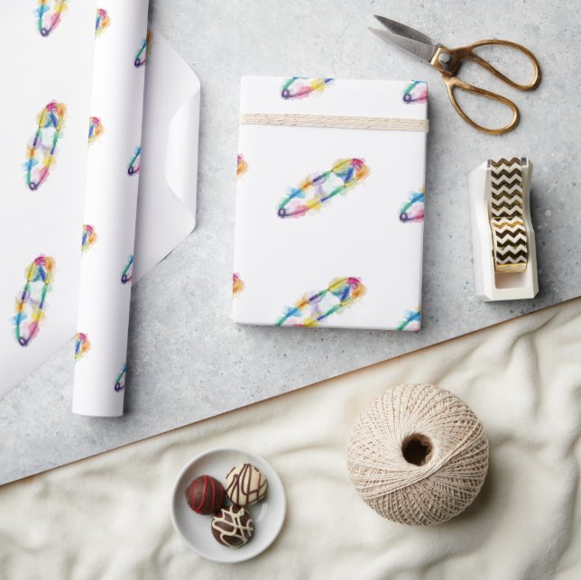 Cadeau Papier d'enlèvement de pinces de sécurité arc-en-c (Artisanat)