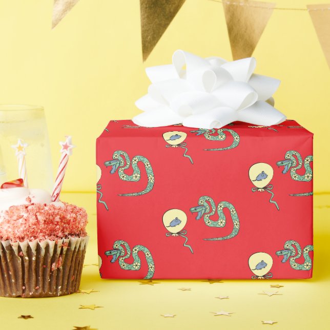 Cadeau Papier d'enlèvement de serpent Nouvel an (Fête d'anniversaire)