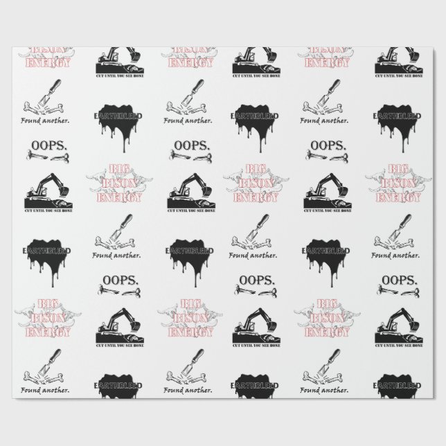 Cadeau Papier d'enlèvement d'excavation (Couture)