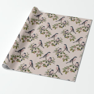 Cadeau Papier d'enlèvement d'oiseaux vintages