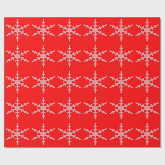 Cadeau Papier d'enneigement rouge (Plat)