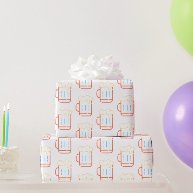 Cadeau Papier d'enrobage à néon (Cadeaux de fête)