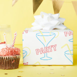 Cadeau Papier d'enrobage à néon