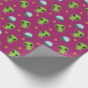 Cadeau Papier d'enrobage Aliens
