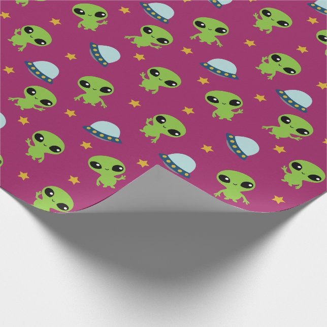 Cadeau Papier d'enrobage Aliens (Coin)