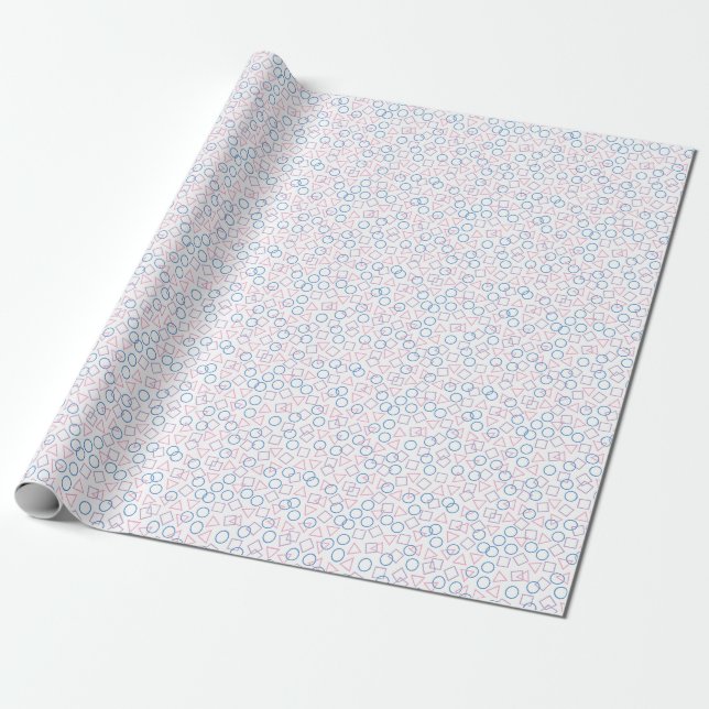 Cadeau Papier d'enrobage Carré du triangle circulaire (Déroulé)