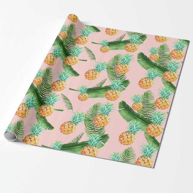 Cadeau Papier d'enrobage d'ananas (Déroulé)