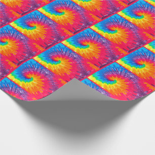 Cadeau Papier d'enrobage de carreaux de teinture psychédé