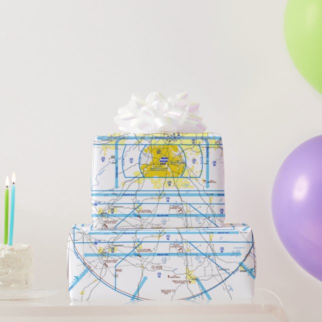 Cadeau Papier d'enrobage de carte d'aviation (Cadeaux de fête)
