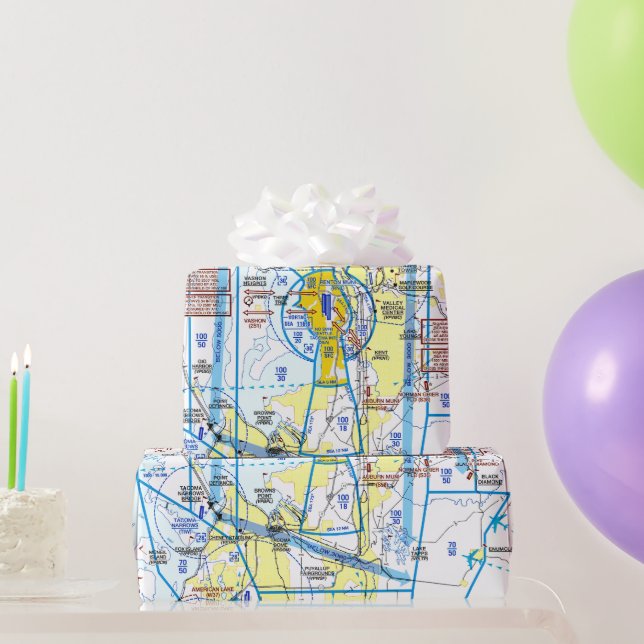 Cadeau Papier d'enrobage de carte d'aviation (Cadeaux de fête)