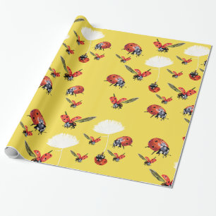 Cadeau Papier d'enrobage de coccinelle