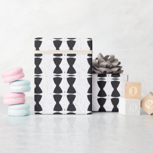 Cadeau Papier d'enrobage de Cravate noir vertical3