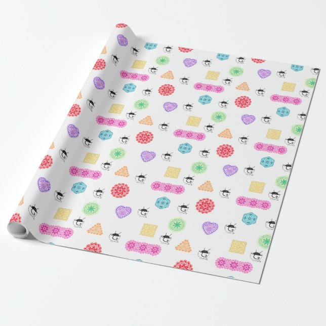 Cadeau Papier d'enrobage de Crochet - Rouleau (Déroulé)