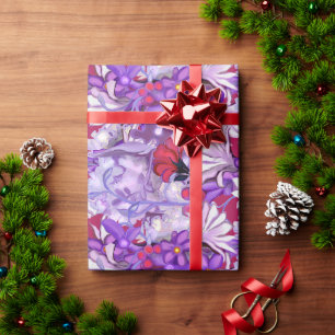 Cadeau Papier d'enrobage de fée violet