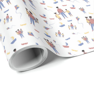 Cadeau Papier d'enrobage de fêtes des pères