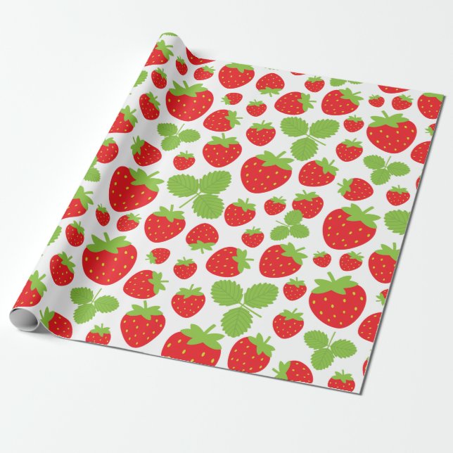Cadeau Papier d'enrobage de fraises (Déroulé)