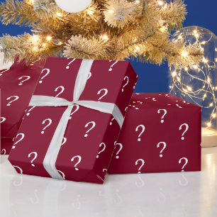 Cadeau Papier d'enrobage de la marque d'interrogation Bou